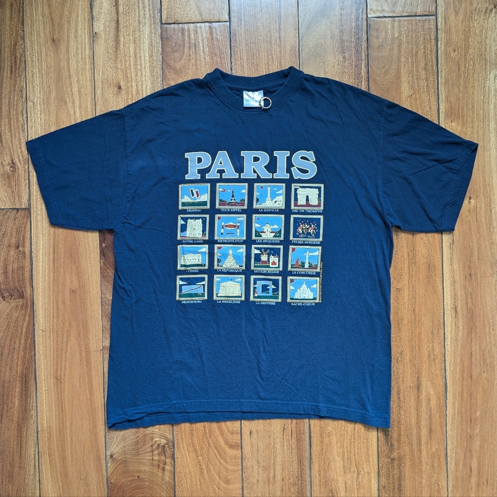 Paris Vintage European Travel T-shirt (XL)